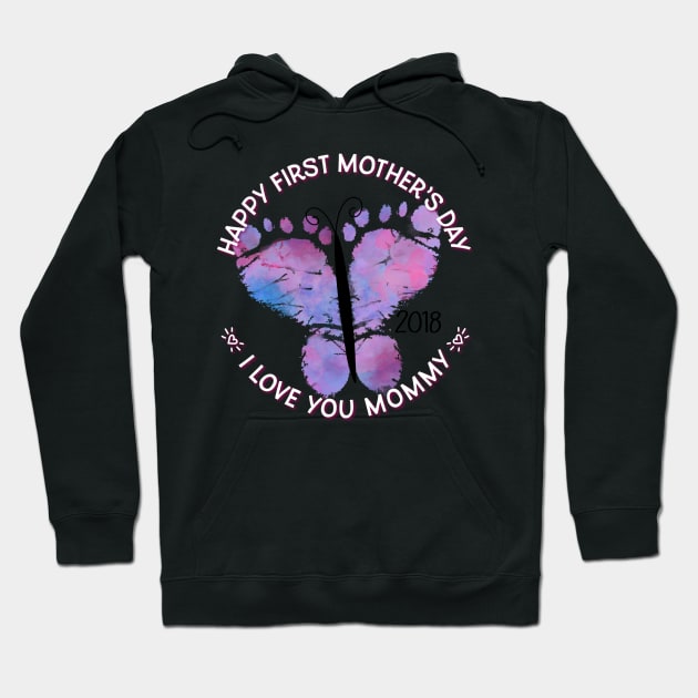 First Mom's Day Purple Hoodie by BrillianD